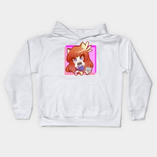 Gamer Girl Chibi Cat Catgirl Video Game Kids Hoodie